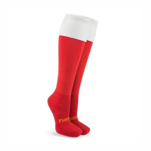 ThinSkins Football Socks - Red with White Top