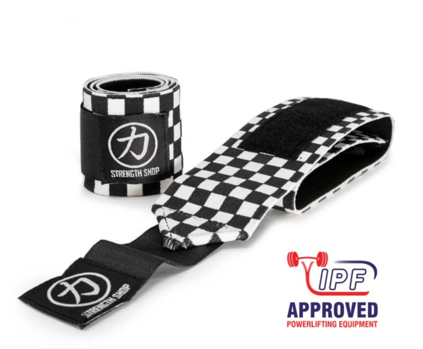 Thor - Heavy Wrist Wraps - Black/White Checkered - IPF APPROVED