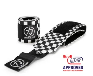 Thor - Heavy Wrist Wraps - Black/White Checkered - IPF APPROVED