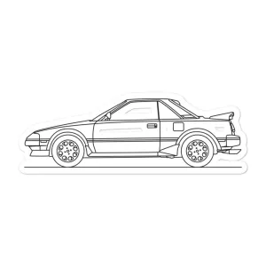 Toyota MR2 W10 Outline Sticker