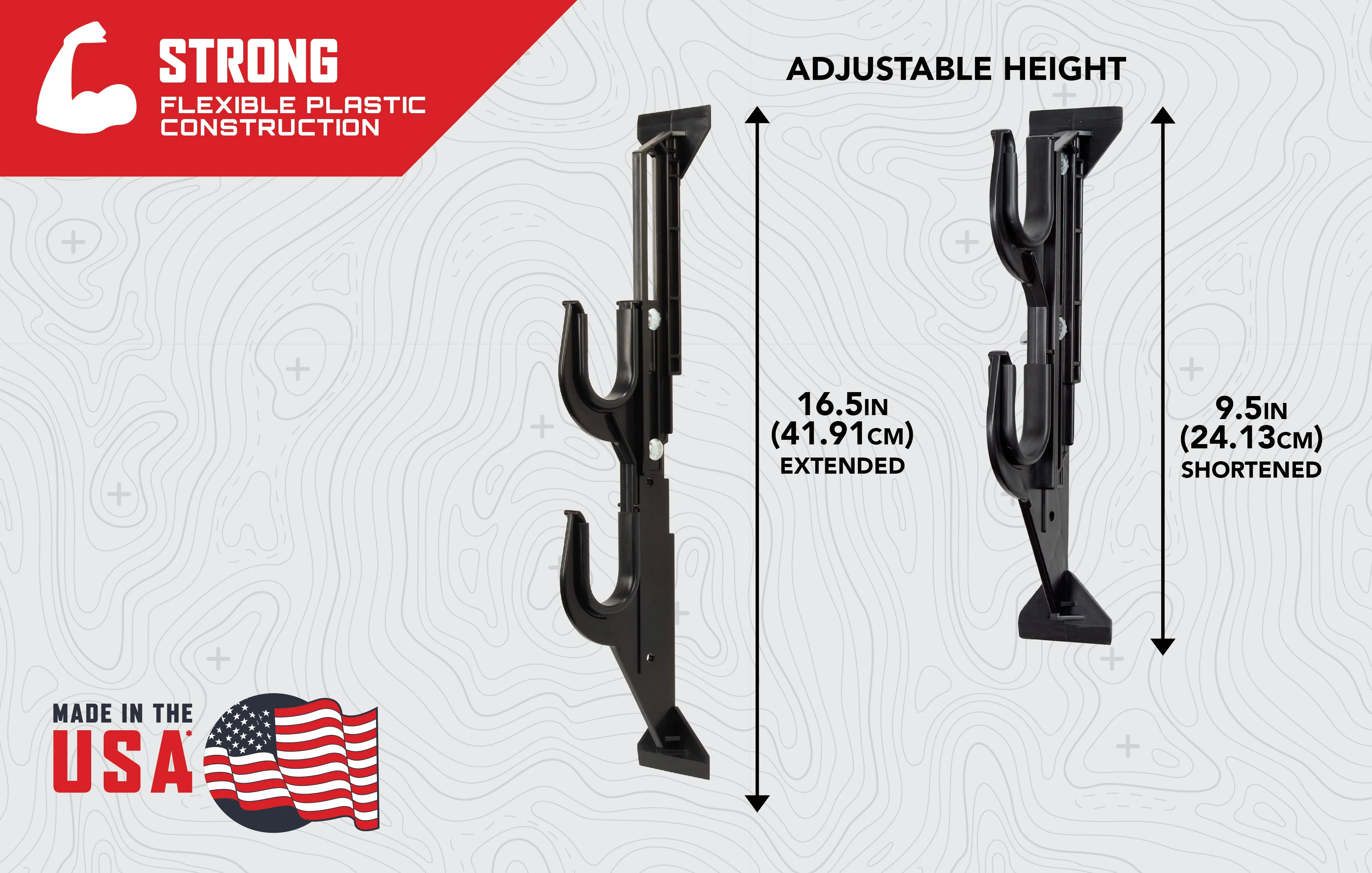 Truck Rear Window Rifle Shotgun Gun Holder Rack Vehicle Pickup Mount Back Metal