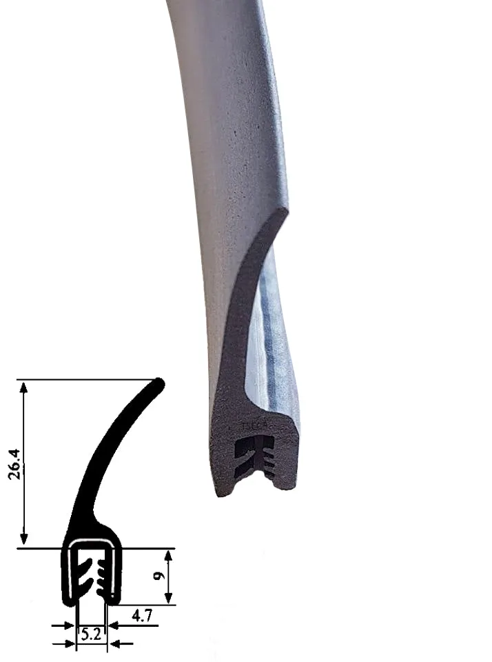 TSEC4800 High-Quality Rubber Seal – Versatile Weatherstripping