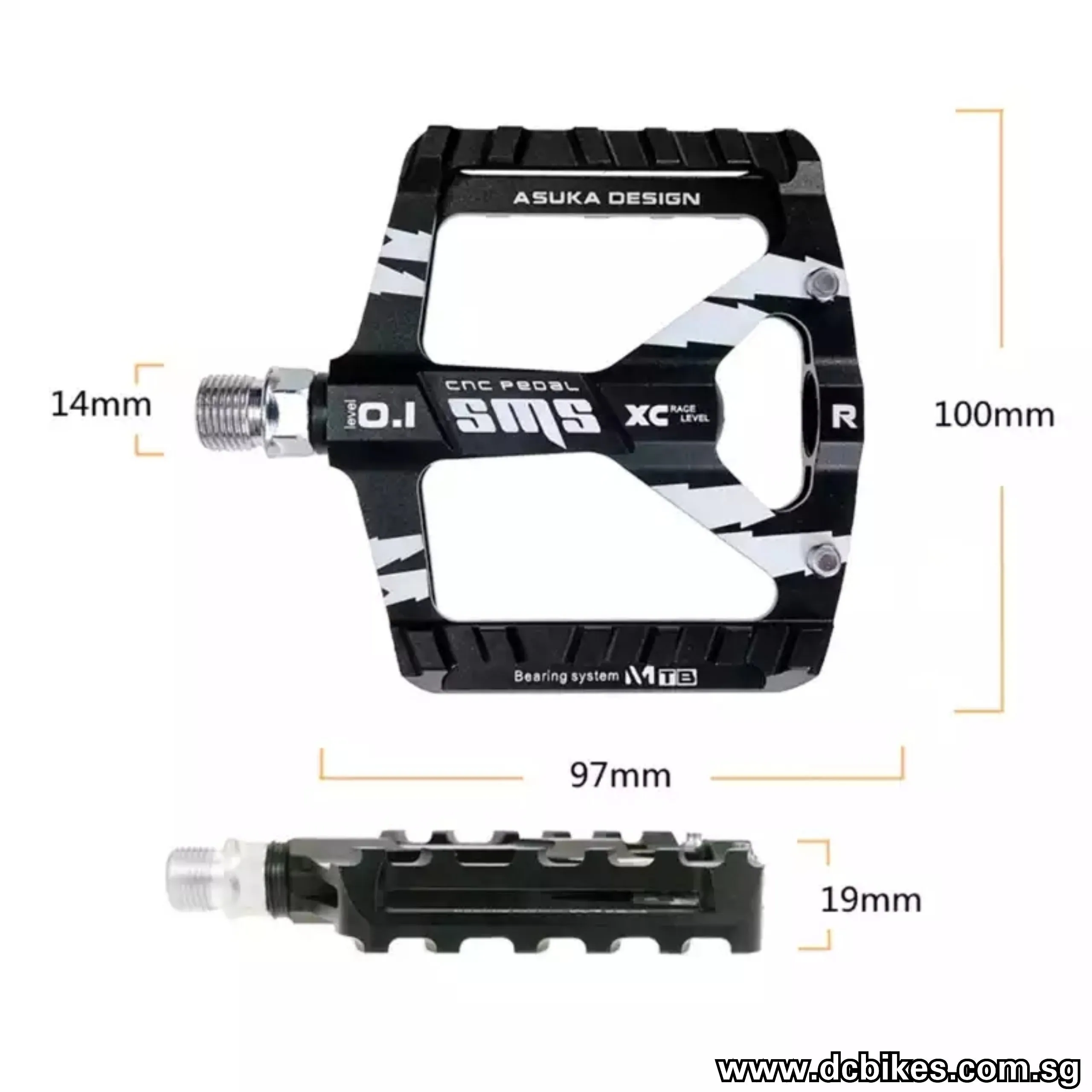 Ultralight Bicycle Mountain Bike Aluminium Anodized Alloy Pedals