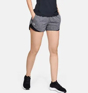 Under Armour Women's Play Up Short 3.0 - Twist , Black (001)/White , X-Small