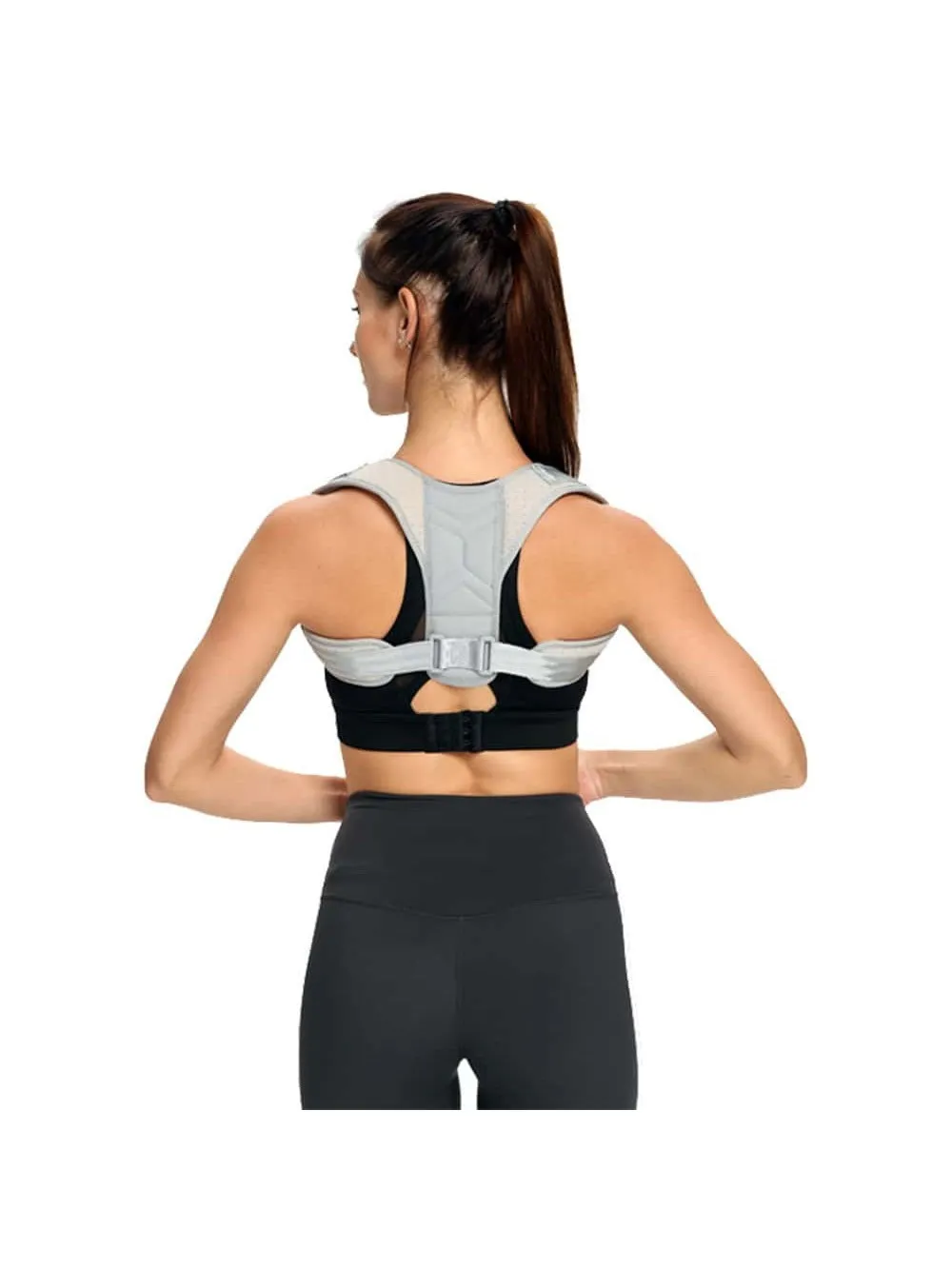Upper Back Support Posture Strap Belt Clavicle Support Back Straightener Shoulder Brace With Resistance Band For Men And Women To Improve Posture