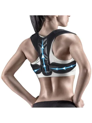 Upper Back Support Posture Strap Belt Clavicle Support Back Straightener Shoulder Brace With Resistance Band For Men And Women To Improve Posture