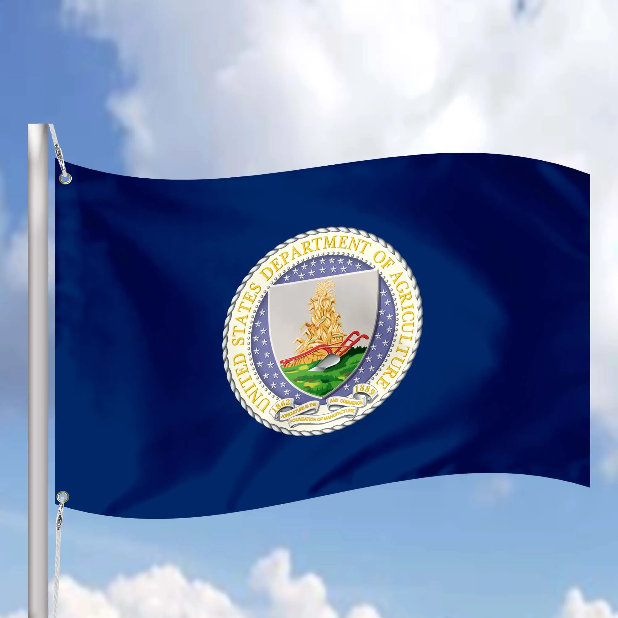 US Depatment of Agriculture USDA USA Flag Banner