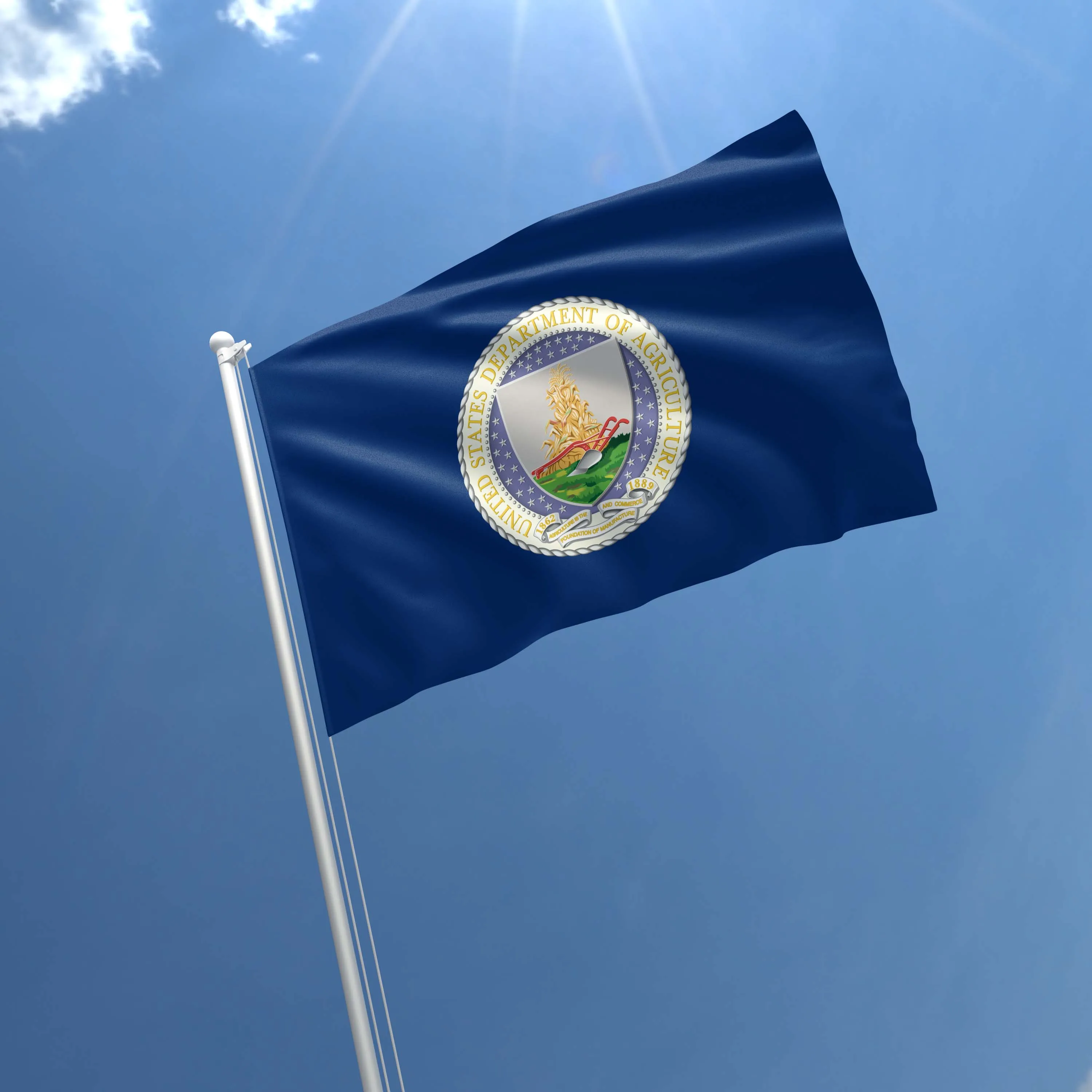 US Depatment of Agriculture USDA USA Flag Banner