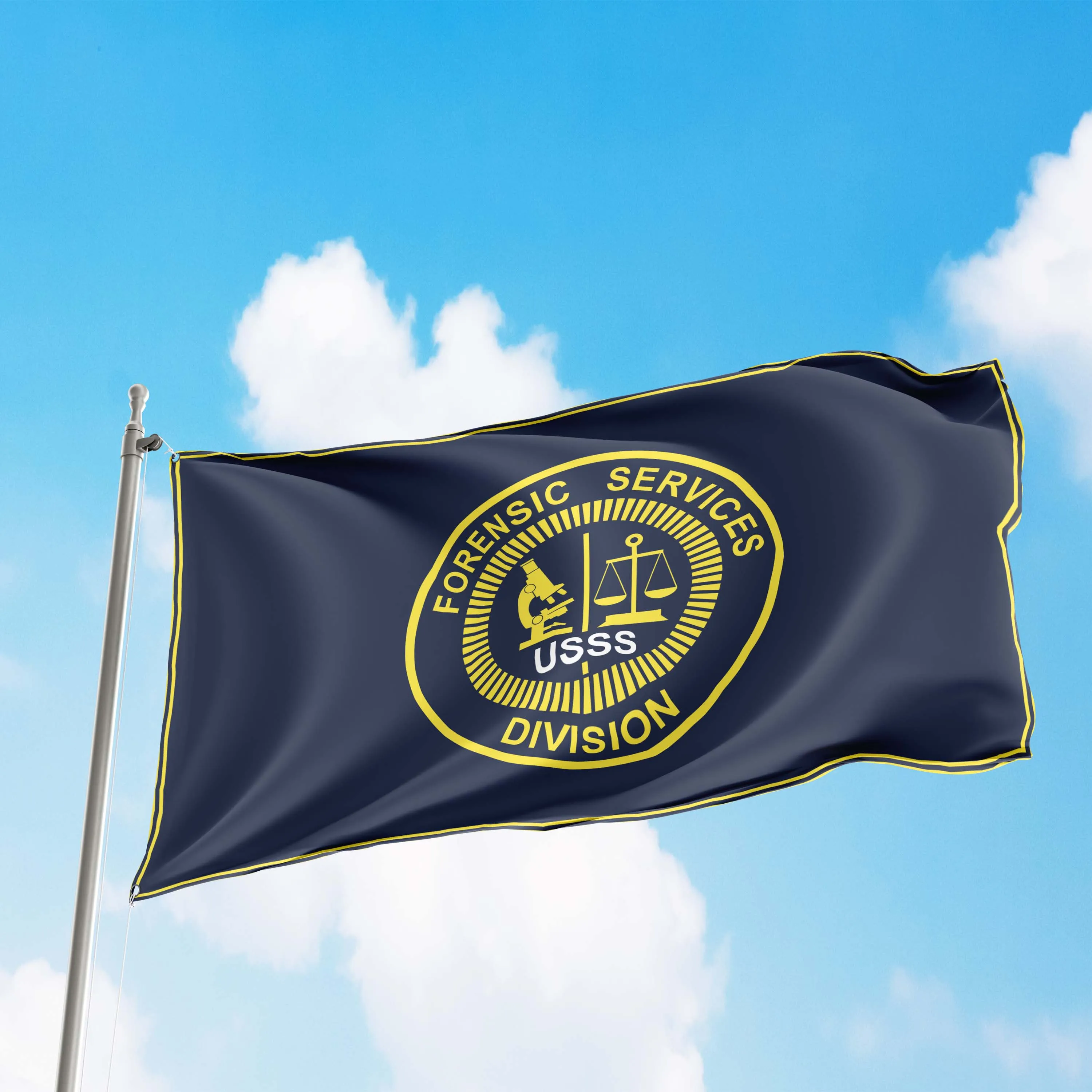 USSS Secret Service Forensic Services Division Flag Banner