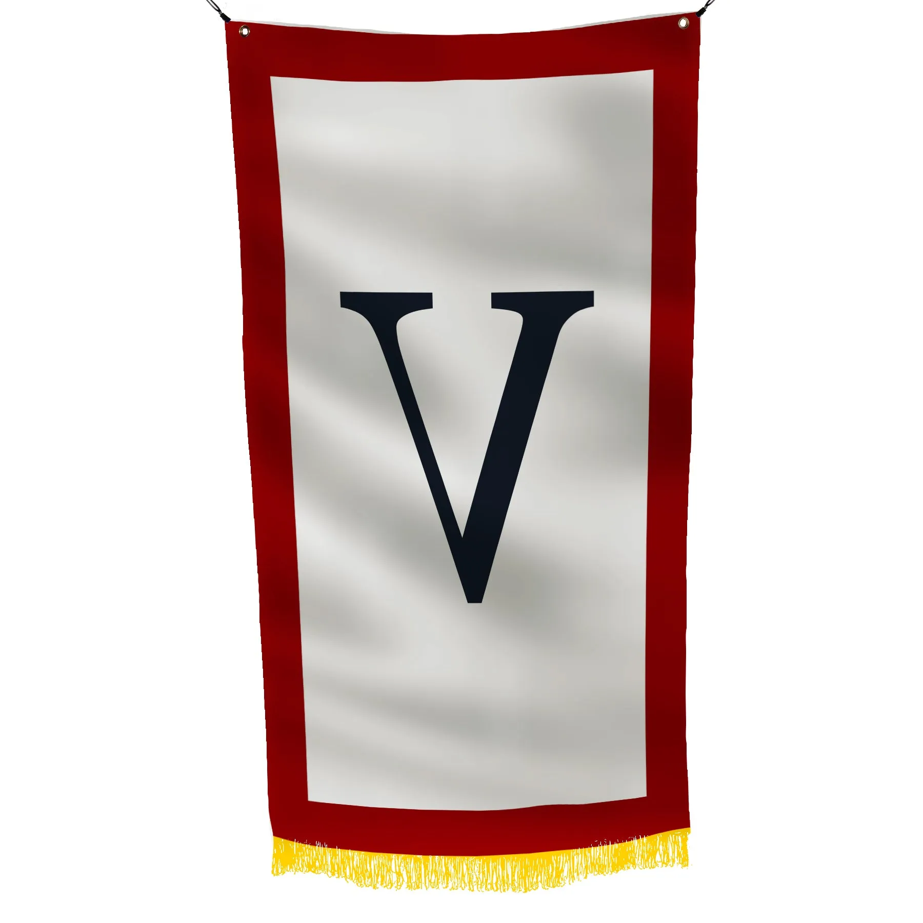 V Victory Effort Support War World War II WW2 US American Army in Europe Troops Military Flag Banner