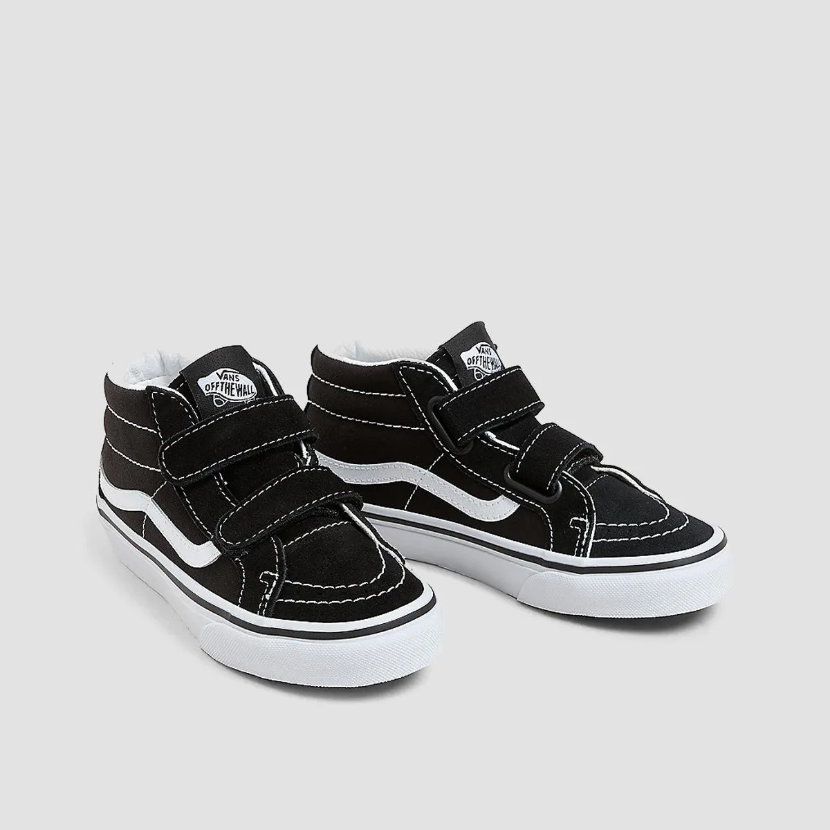 Vans SK8-Mid Reissue V Mid Top Shoes - Tiger Black/True White - Kids