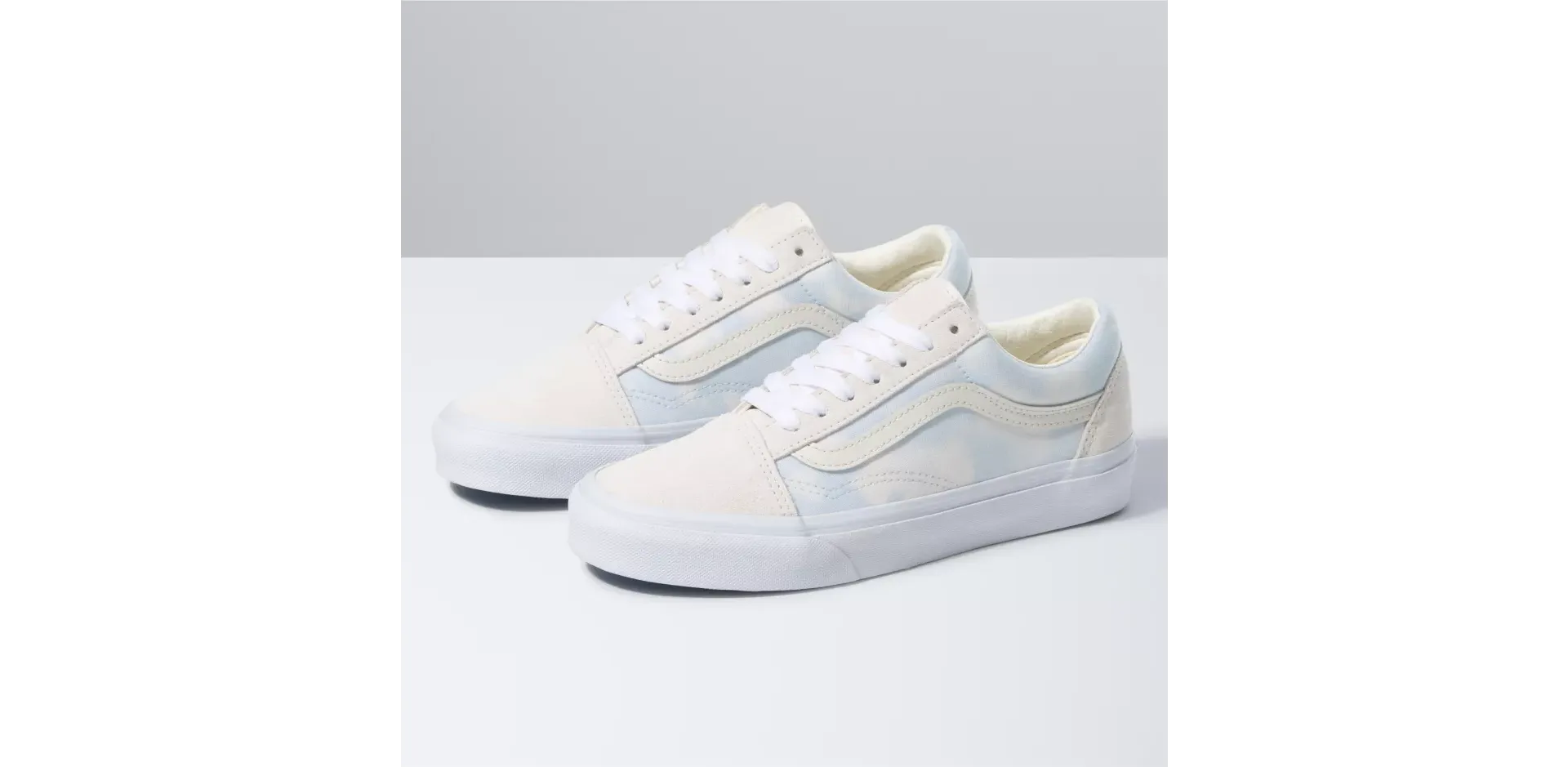 Vans Women Old Skool Shoes Bleach Wash Ballad Blue