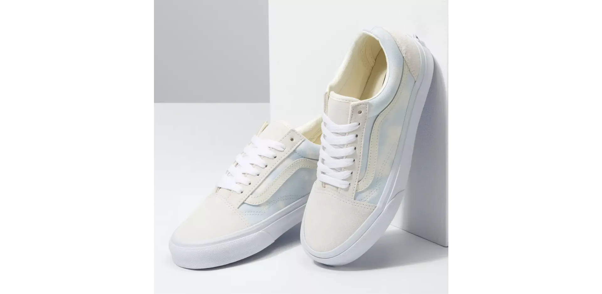 Vans Women Old Skool Shoes Bleach Wash Ballad Blue