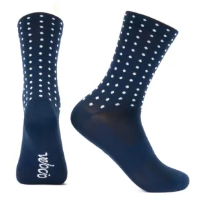 VELOCIO SOCKS GRID DOT SIGNATURE NAVY