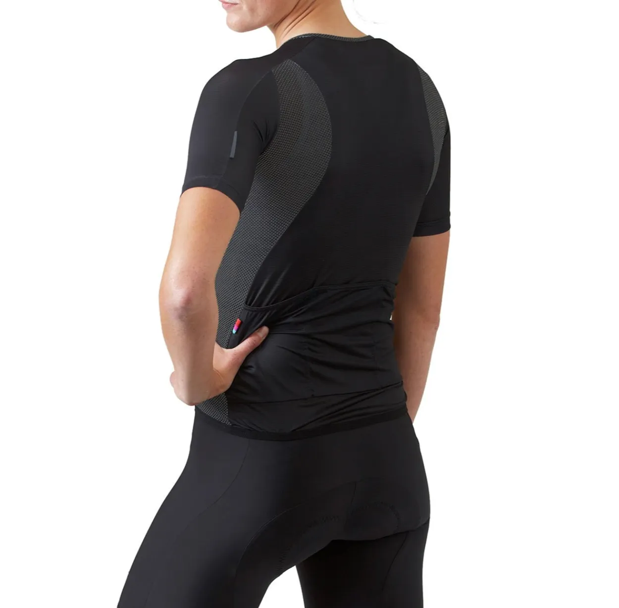 VELOCIO SUMMER RADIATOR WOMENS JERSEY BLACK CHARCOAL