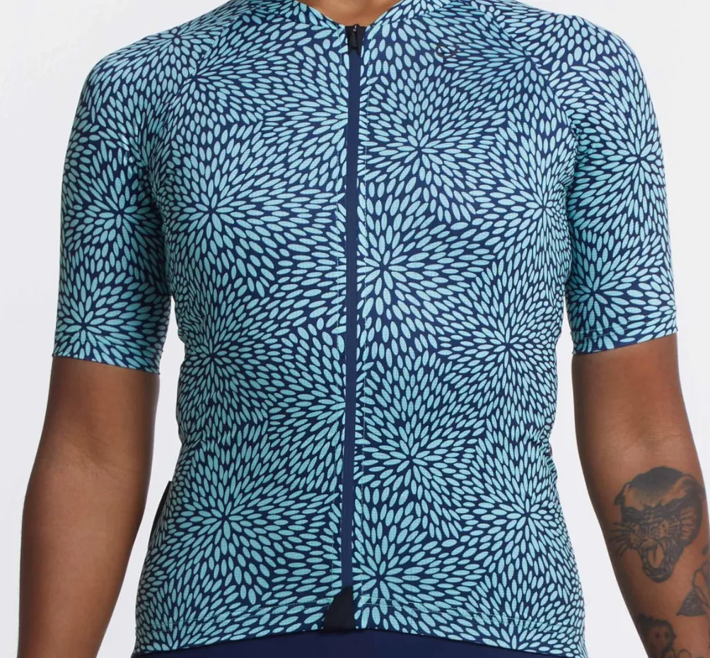VELOCIO SUMMER ULTRALIGHT FLORA WOMENS JERSEY NAVY/MINT