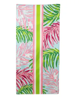 Veracruz Palm Beach Towel - Aruba Blue/Lime/Hot Pink