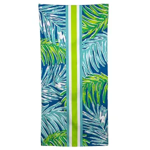 Veracruz Palm Beach Towel - Royal/Lime/Aruba Blue