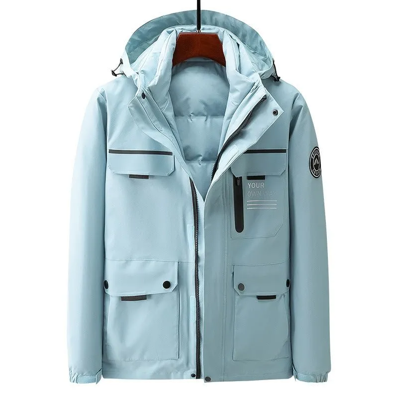 Versatile 3-in-1 Outdoor Down Jacket