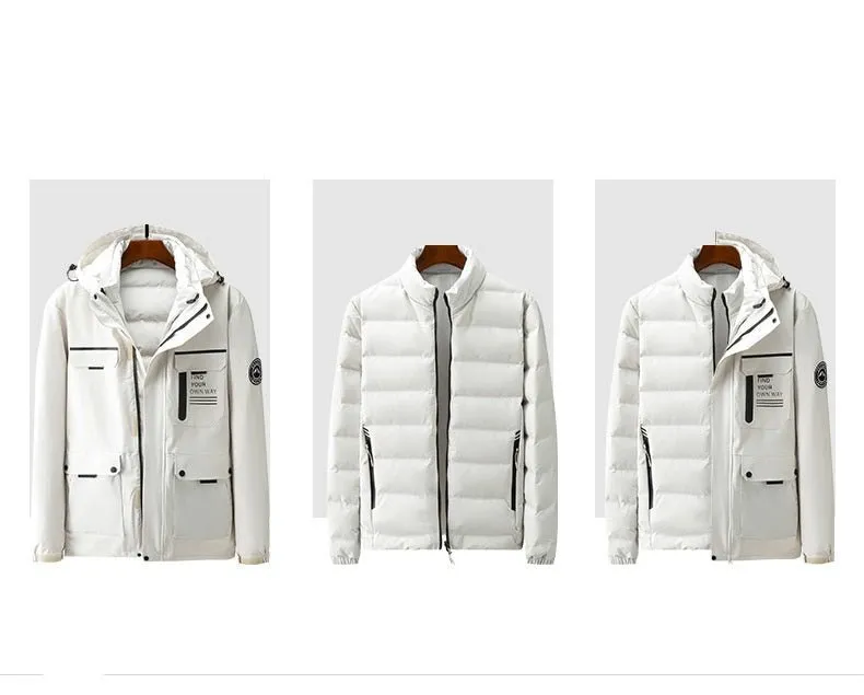 Versatile 3-in-1 Outdoor Down Jacket
