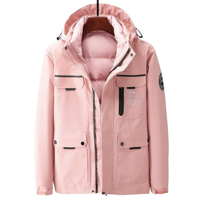Versatile 3-in-1 Outdoor Down Jacket