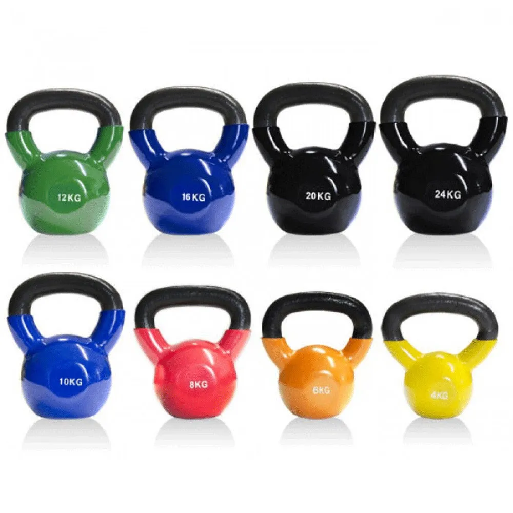 Vinyl Coated Cast Iron Kettlebell - 1 x 6kg