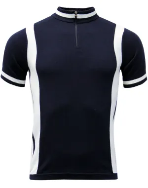 Vittese Retro Cycling Shirt Navy
