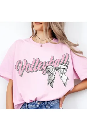 Volleyball Bow Comfort Colors T-Shirt