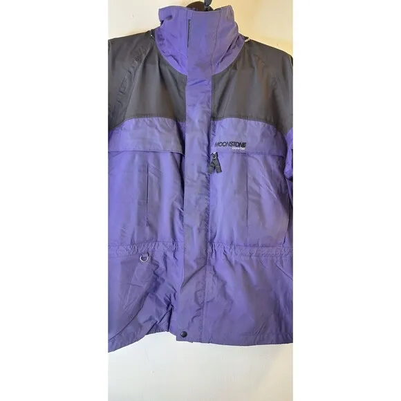 Vtg MOONSTONE Gore-Tex Parka Shell Jacket Women's L Ski Coat Softshell Outdoors