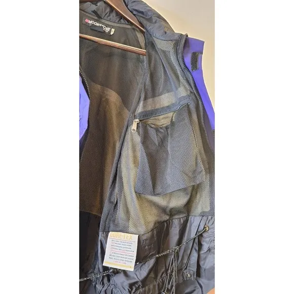 Vtg MOONSTONE Gore-Tex Parka Shell Jacket Women's L Ski Coat Softshell Outdoors