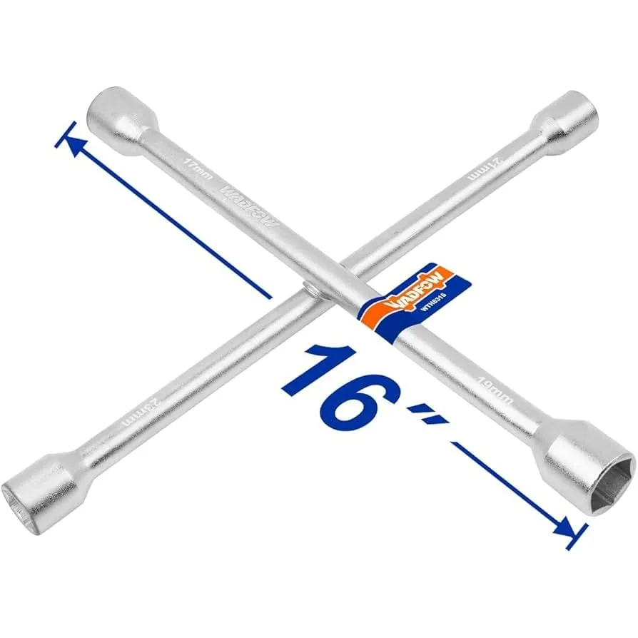 Wadfow 16" Cross Rim Socket Wrench 17-19-21-23mm - WTH8316