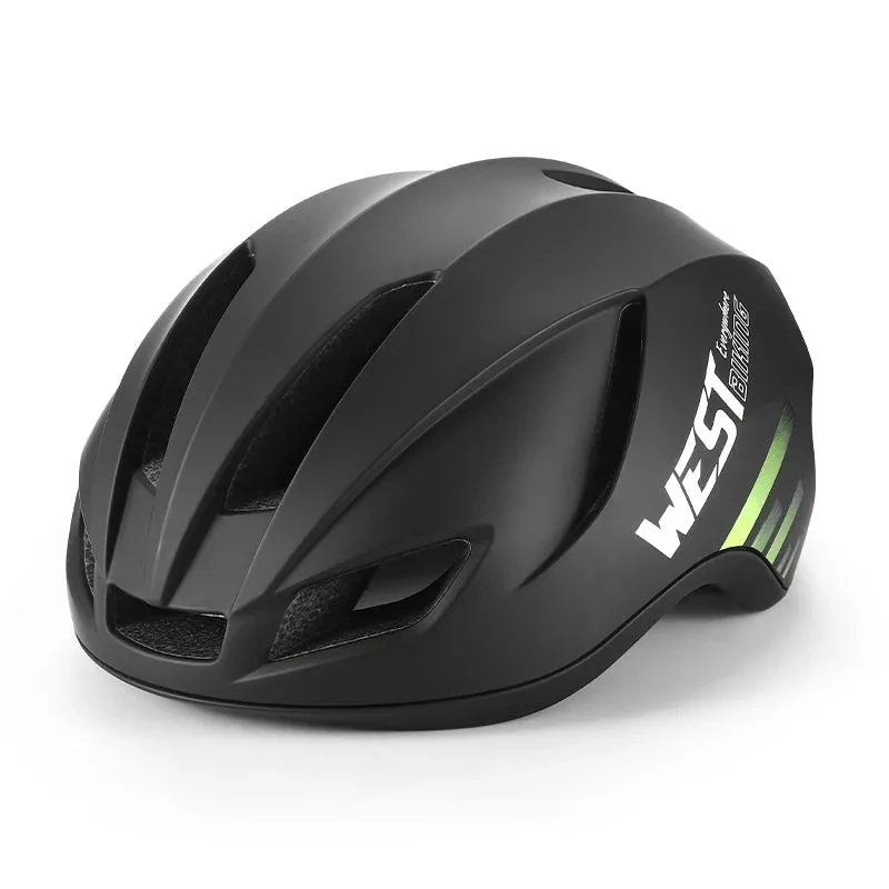 WEST BIKING Bike Helmet Rechargeable LED Men Women Ultralight Bicycle Aero Safely Cap Outdoor Sports Road MTB Cycling Equipment