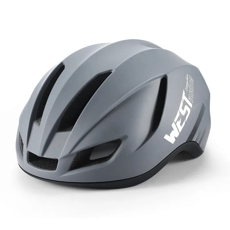 WEST BIKING Bike Helmet Rechargeable LED Men Women Ultralight Bicycle Aero Safely Cap Outdoor Sports Road MTB Cycling Equipment