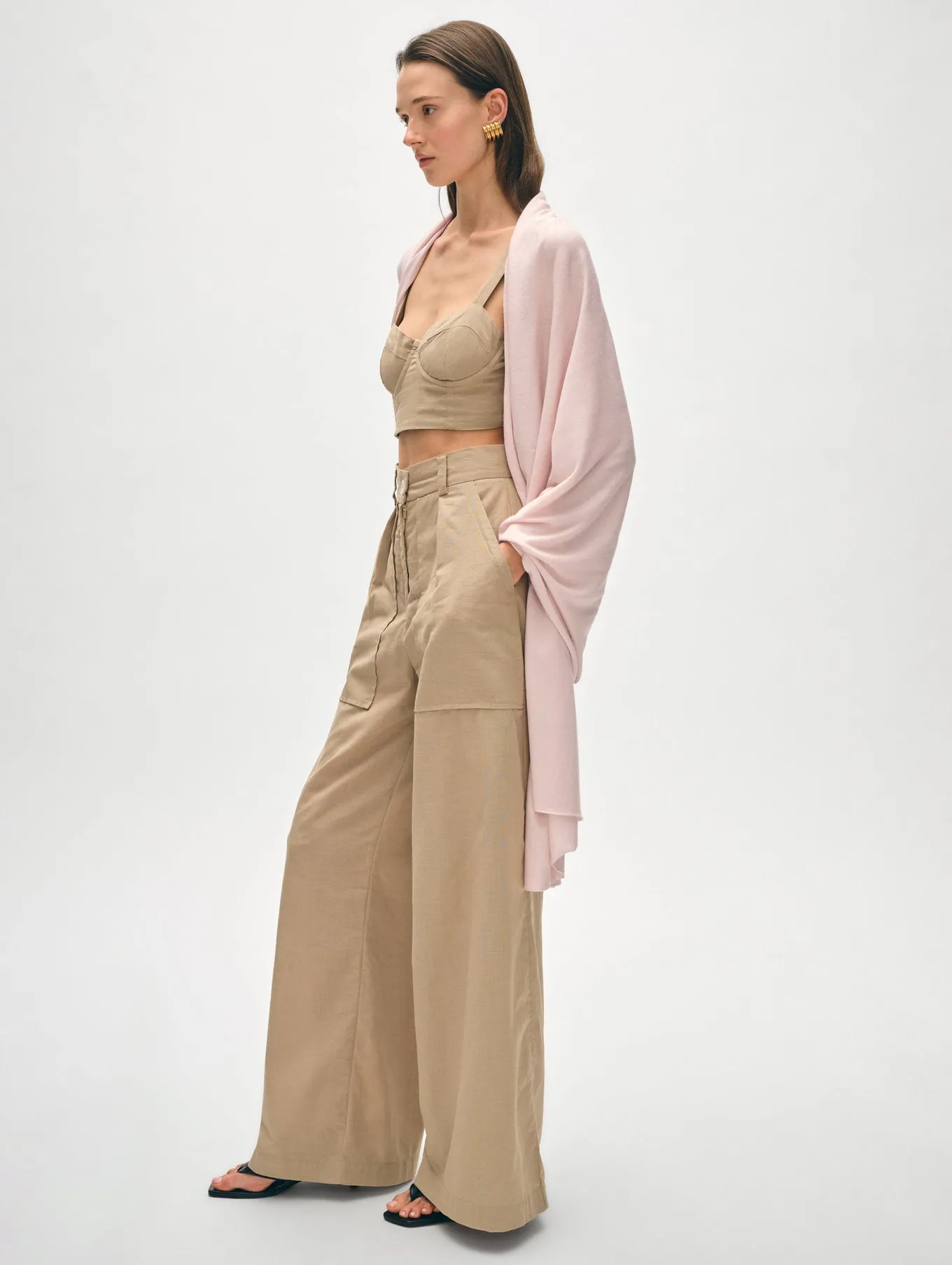 White   Warren - Silk Cashmere Travel Wrap