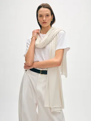 White   Warren - Silk Cashmere Travel Wrap