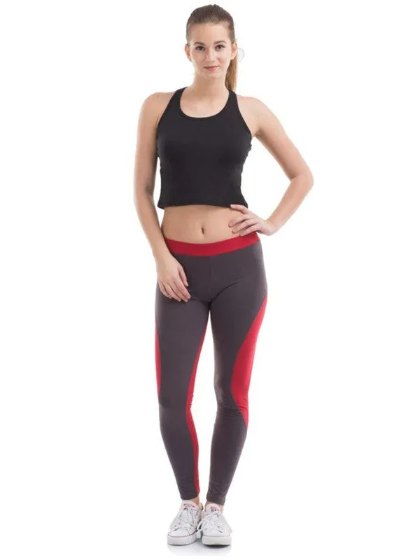 Women Grey Solid Tights Aero Sprinter DG-CR