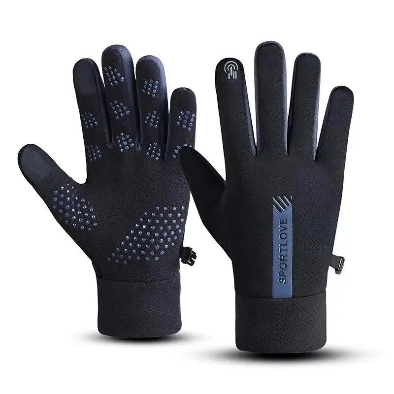 Women's Waterproof Winter Sports Gloves - Warm, Anti-Slip Cycling Gloves for Outdoor Activities