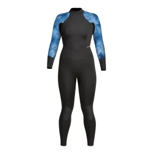 XCEL WMS AXIS 5/4 BACK ZIP BLACK/TIEDYE