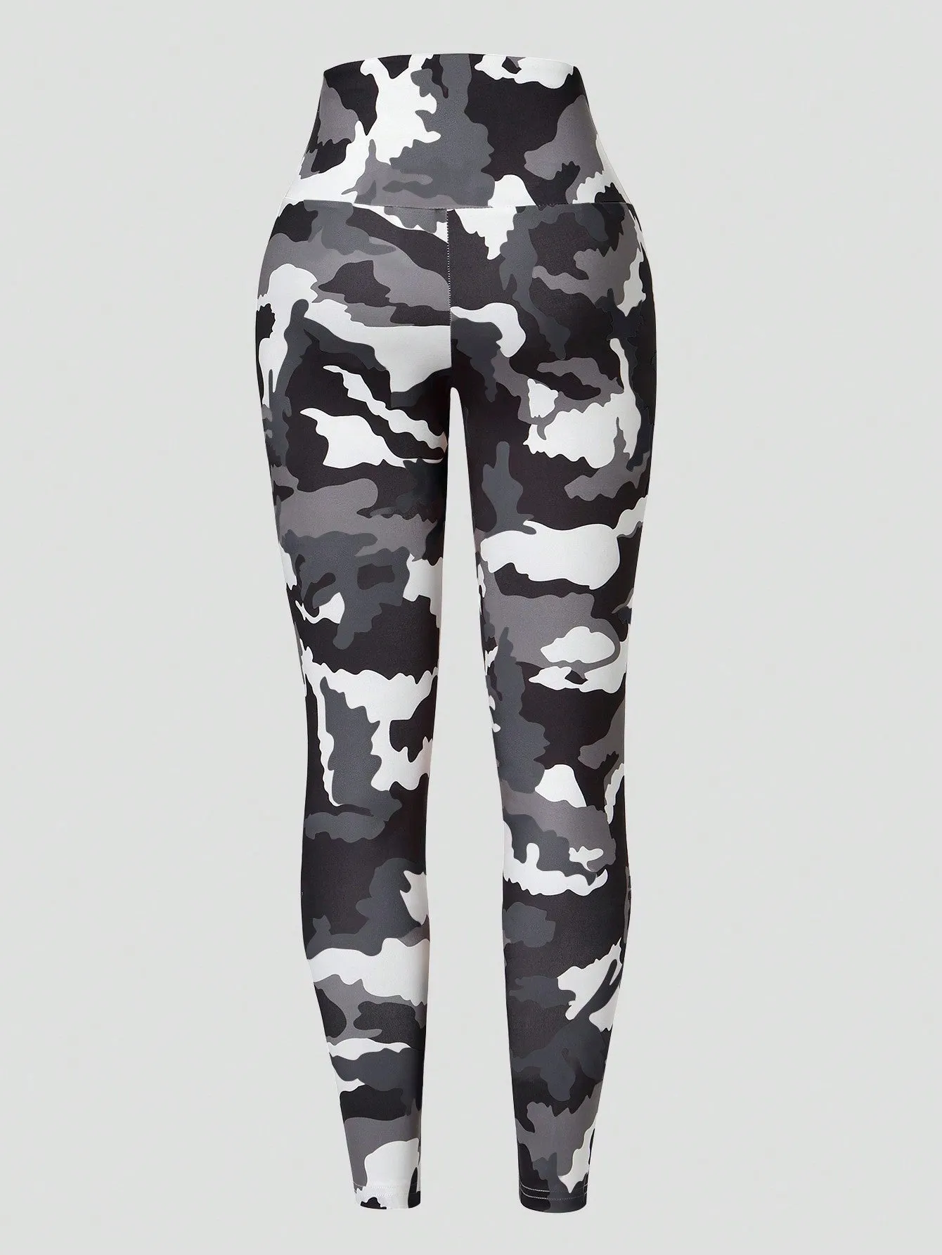Yoga Funny 3pcs Camo Print Twist Front Sports Set