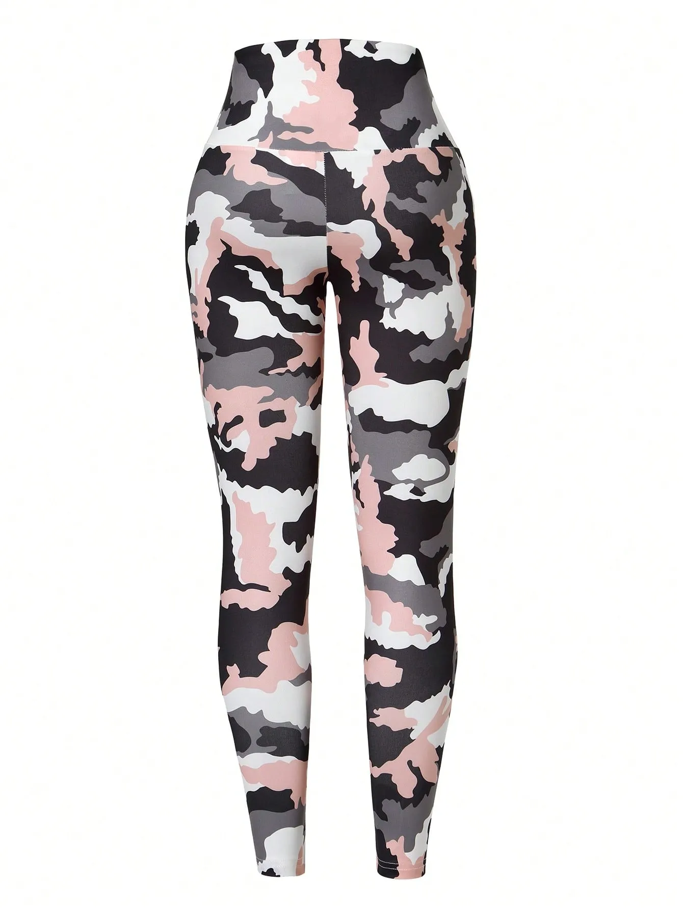Yoga Funny 3pcs Camo Print Twist Front Sports Set