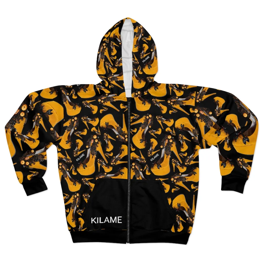Zip Hoodie 'Halloween shoes'