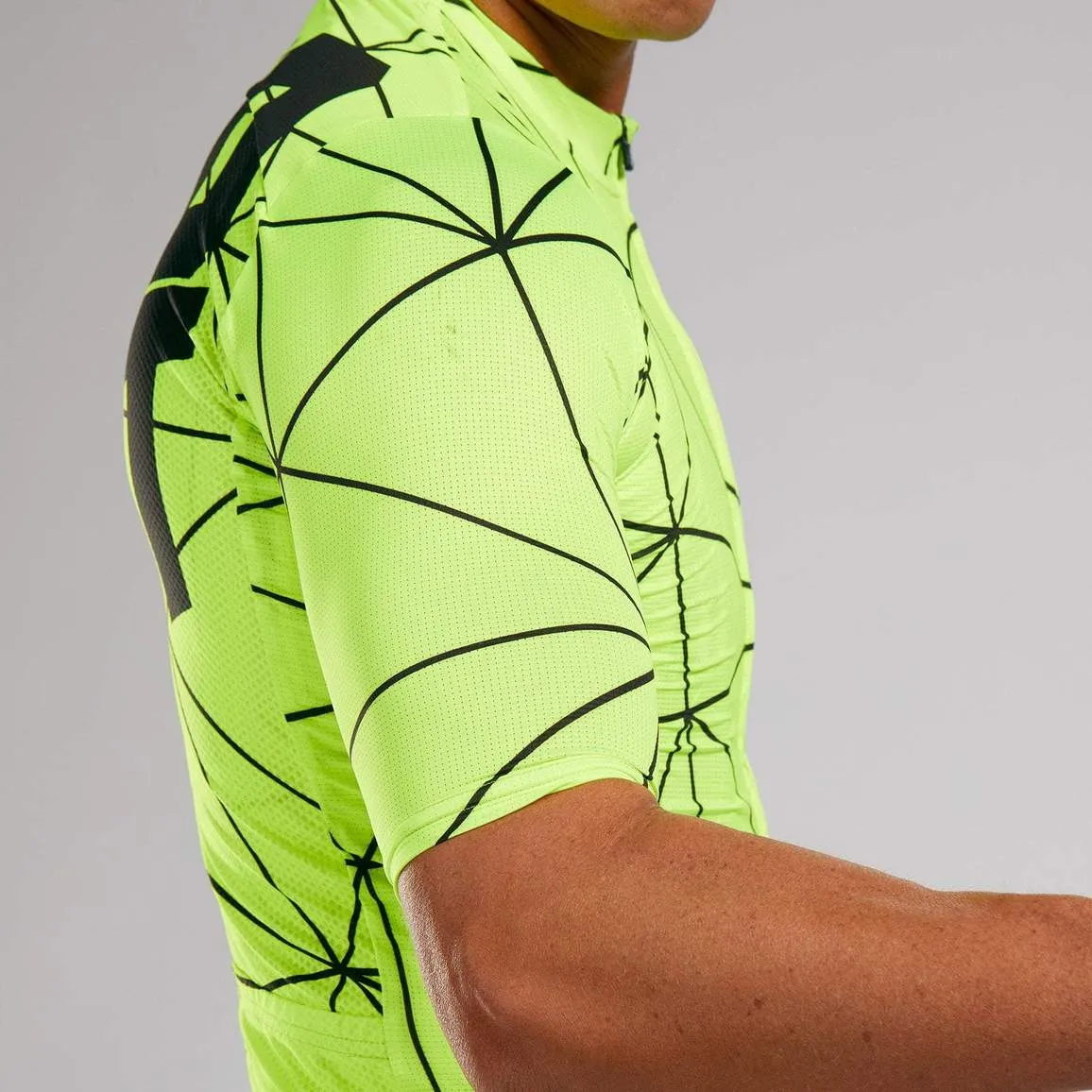 ZOOT MEN'S CYCLE AERO JERSEY - NEON RACING