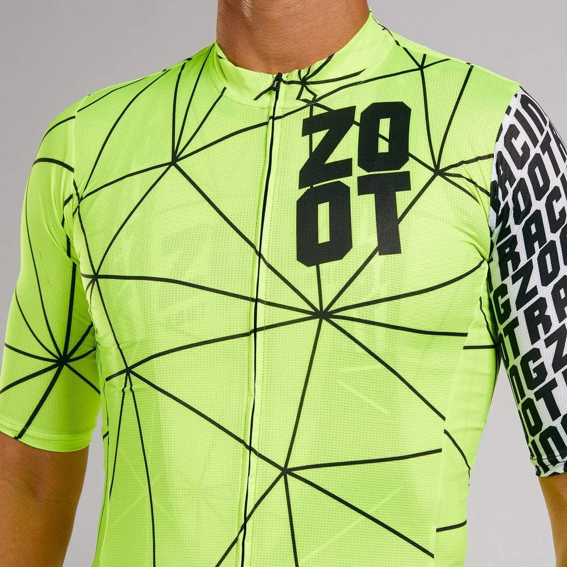 ZOOT MEN'S CYCLE AERO JERSEY - NEON RACING