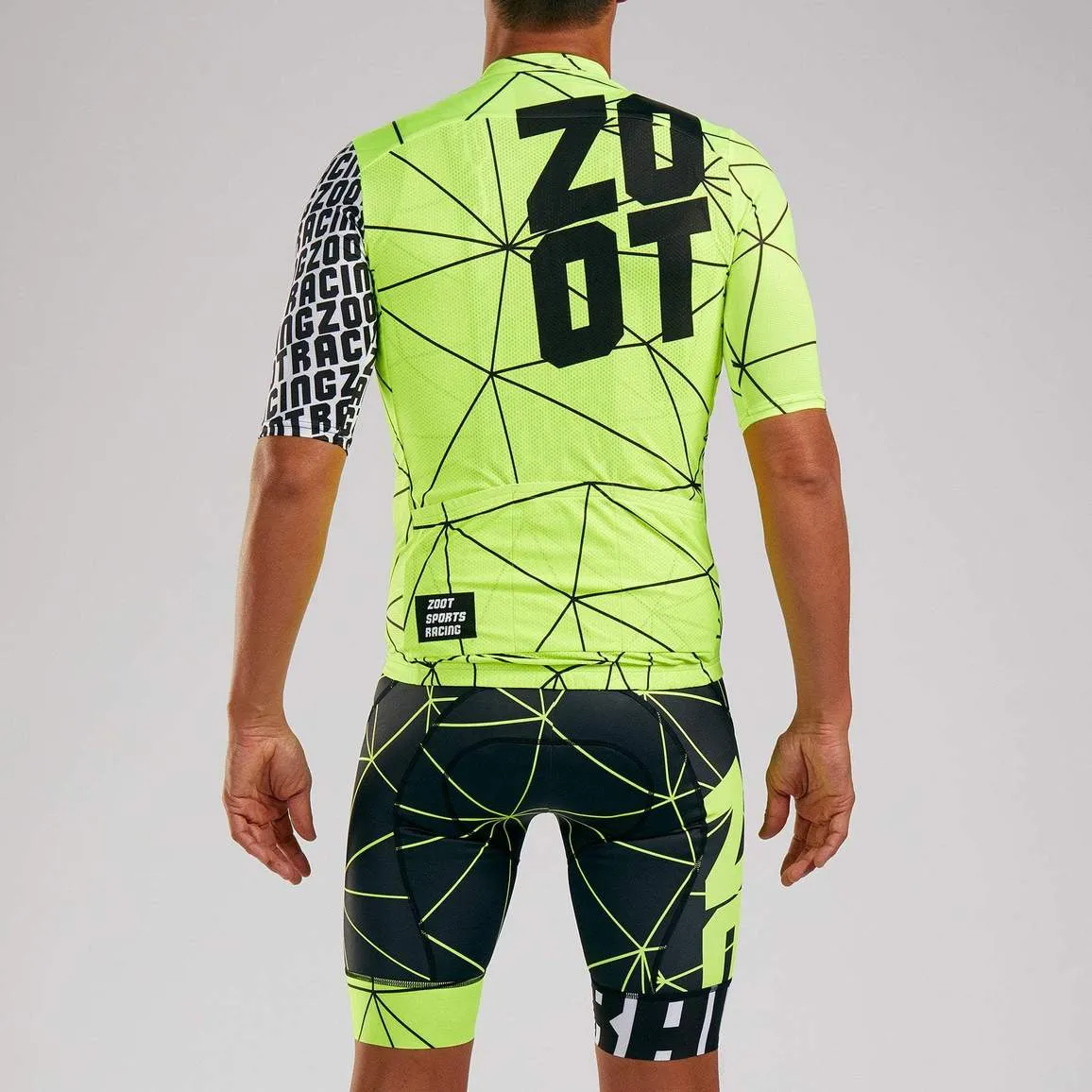 ZOOT MEN'S CYCLE AERO JERSEY - NEON RACING