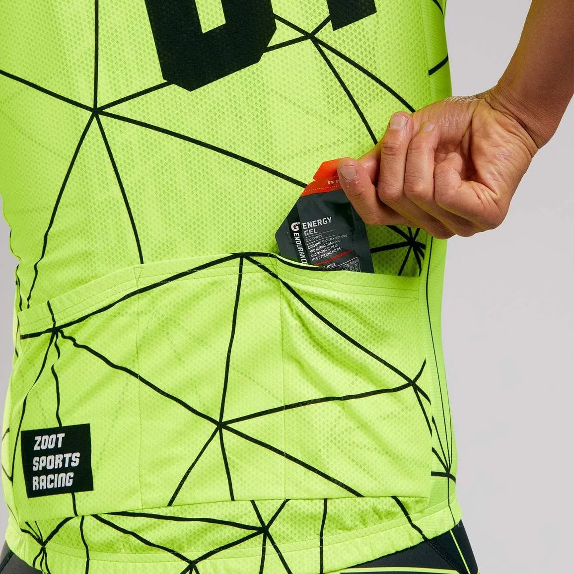 ZOOT MEN'S CYCLE AERO JERSEY - NEON RACING